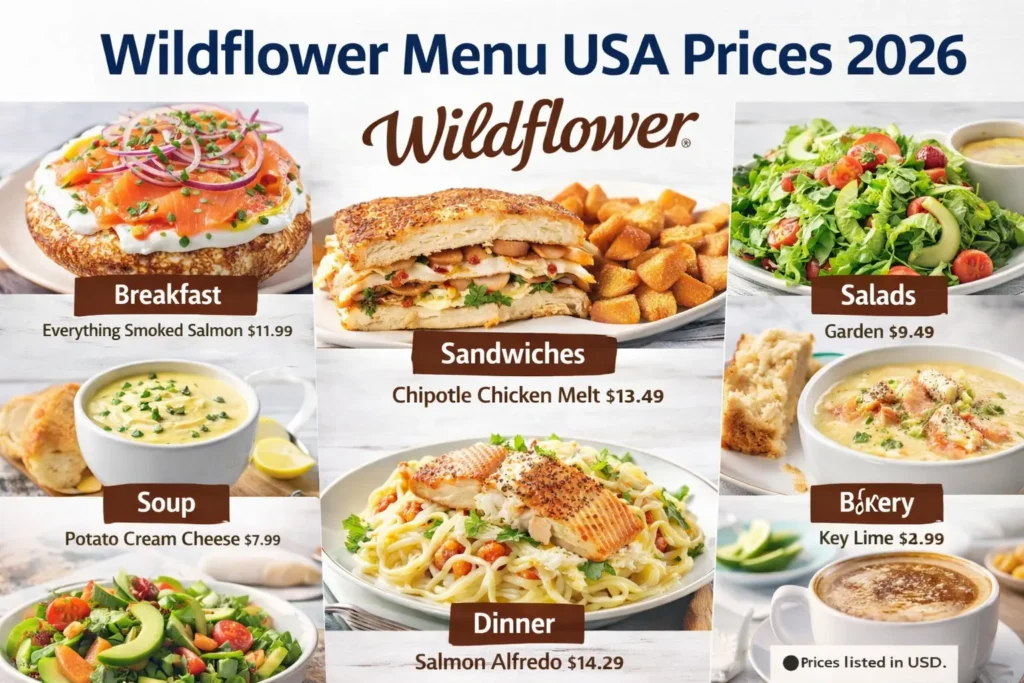Wildflower Menu