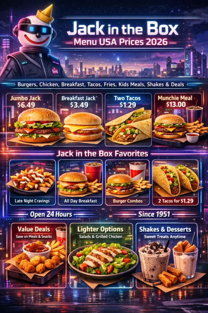 Jack in the Box Menu USA Prices