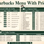 Starbucks Menu With Prices USA Starbucks Menu With Prices