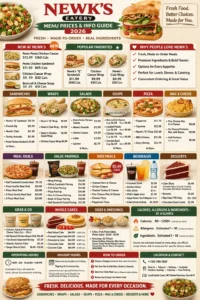 Newk’s Menu With Prices