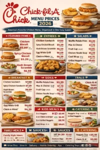 Chick-fil-A Menu With Prices
