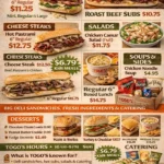 TOGO’S Menu With Prices TOGO’S Menu With Prices