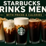 Starbucks Drinks Menu with Prices & Calories Starbucks Drinks Menu